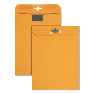 Quality Park™ Postage Saving Clearclasp Kraft Envelope, #90, Cheese Blade Flap, Clearclasp Closure, 9 X 12, Brown Kraft, 100-box freeshipping - TVN Wholesale